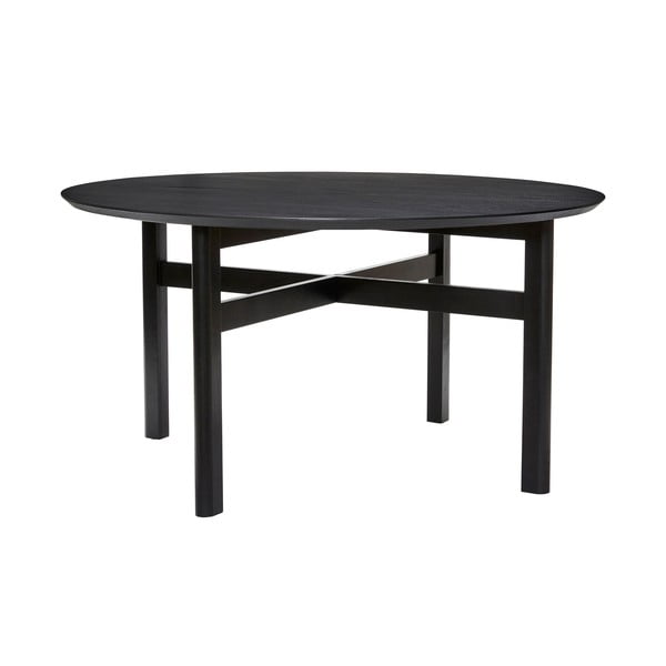 Crni okrugao blagovaonski stol ø 140 cm Fjord – Hübsch