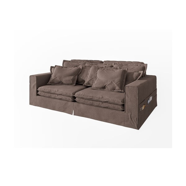 Smeđa sofa 236 cm Nora – Ropez-image-2