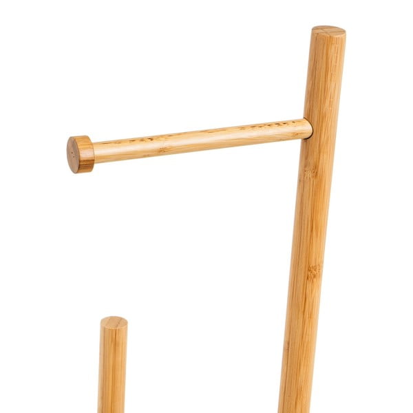 Držač za WC papir od bambusa u prirodnoj boji – Casa Selección-image-1