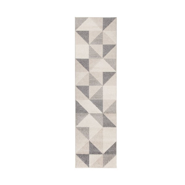 Šedo-růžový koberec Flair Rugs Urban Triangle, 60 x 220 cm