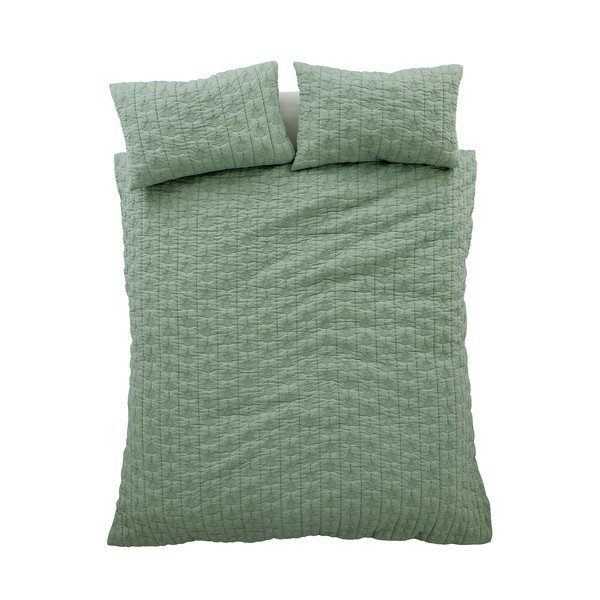 Zelena 3-dijelna posteljina za bračni krevet 200x200 cm Tamba Leaf – Pineapple Elephant