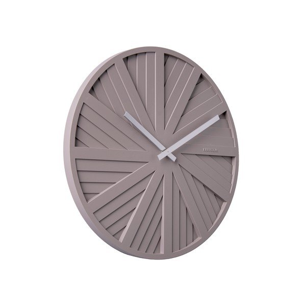 Sivi zidni sat Karlsson Slides, ø 40 cm-image-1