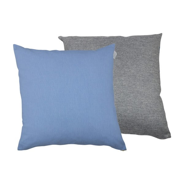 Set od 2 jastuka s punjenjem Karup Deco Cushion Blue Breeze / Granit Grey, 45 x 45 cm