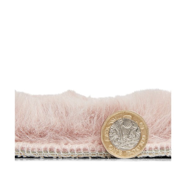 Ružičasti tepih Think Rugs Teddy, ⌀ 120 cm-image-3