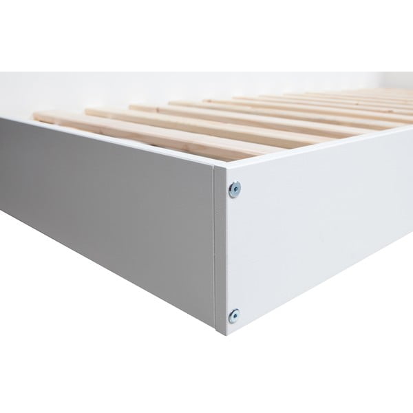Bijeli krevet od borovog drveta WOOOD Connect, 90 x 200 cm-image-3