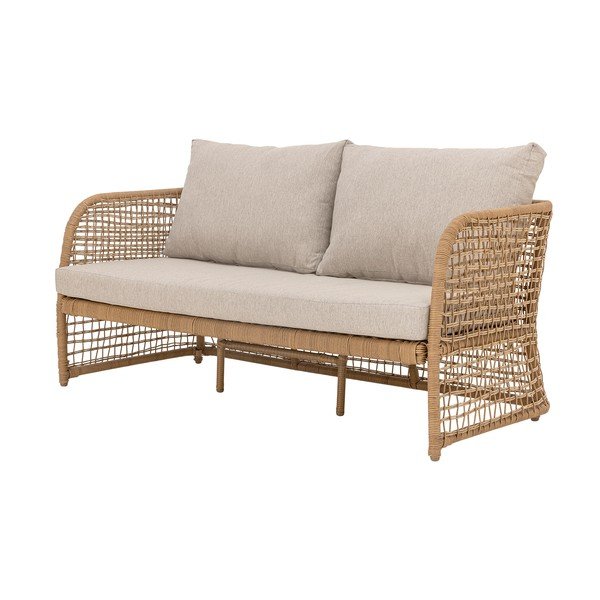 Bež/u prirodnoj boji vrtna sofa od umjetnog ratana Penzano – Bloomingville-image-3