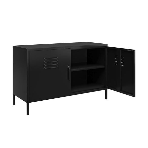 Crni metalni ormarić 100x64x40 cm Mission District – Støraa-image-2