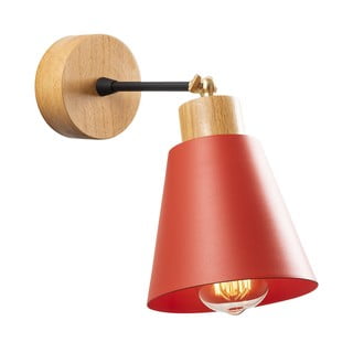 Crvena/u prirodnoj boji zidna lampa ø 14 cm Manavgat – Opviq lights