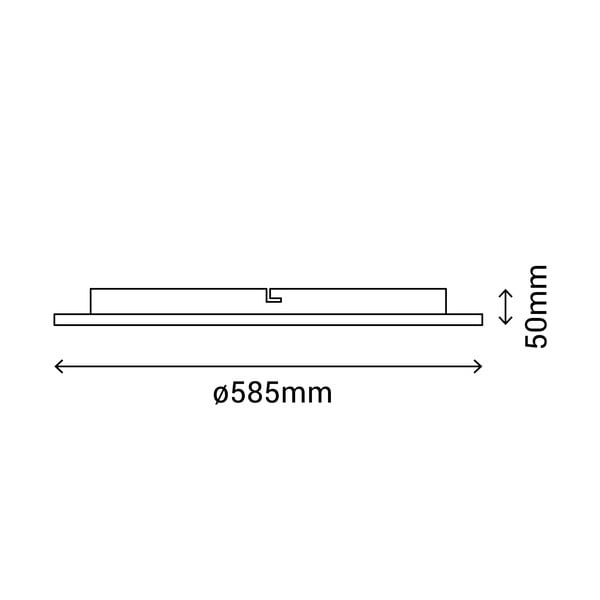 Bijela stropna svjetiljka SULION Alba, ø 58,5 cm-image-2