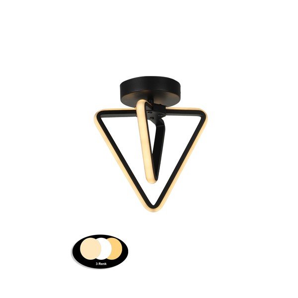 Crna metalna LED stropna svjetiljka Baris – Squid Lighting-image-2