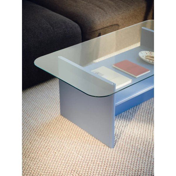 Svijetlo plavi stolić za kavu 63x100 cm Tovo – noo.ma-image-4