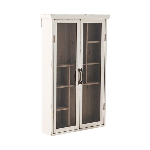 Bijela vitrina od masivne jele 50x80x14 cm Hazem – Bloomingville-image-3