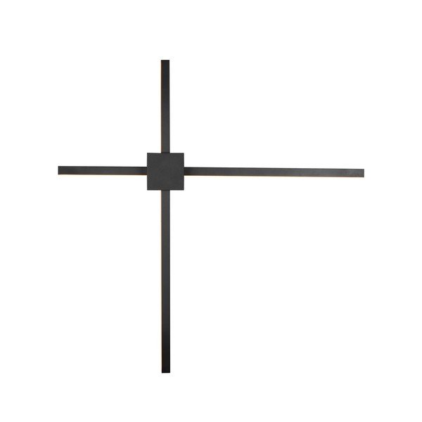 Mat crna LED zidna lampa s mogućnosti zatamnjivanja Cassino – Trio