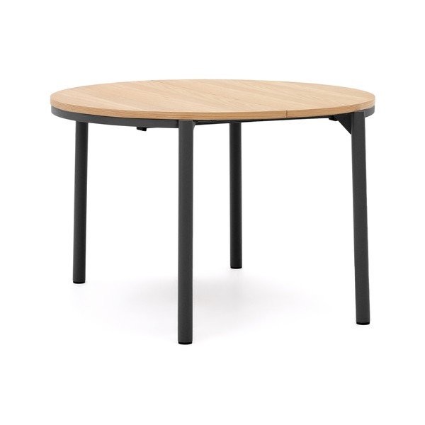 Okrugli proširiv blagovaonski stol u dekoru hrasta ø 120 cm Montuiri – Kave Home-image-3