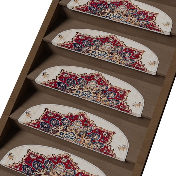 Set tepiha za stepenice 16 kom 20x65 cm Floral Path – Vitaus-image-1