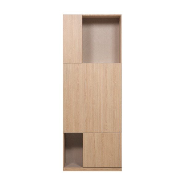 Modularni garderobni ormar u prirodnoj boji 80x215 cm Build – WOOOD-image-1