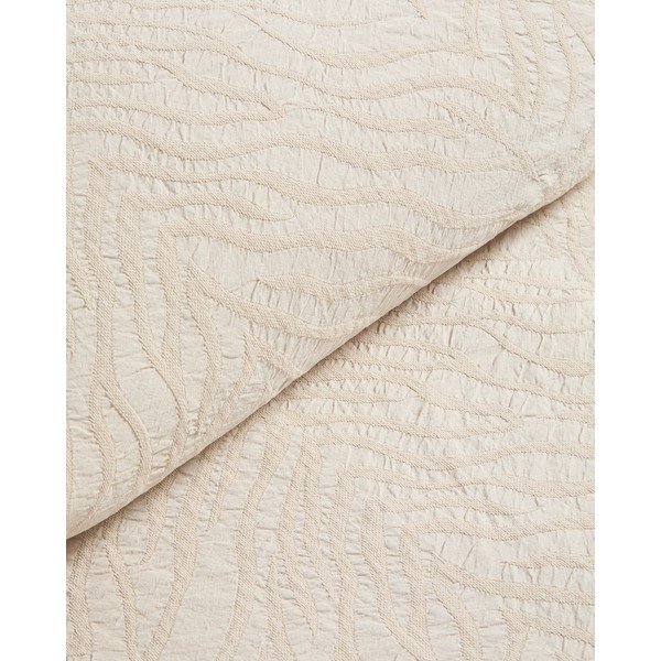 Prekrivač od jacquarda boje slonovače 240x260 cm Zenti – Kave Home-image-2