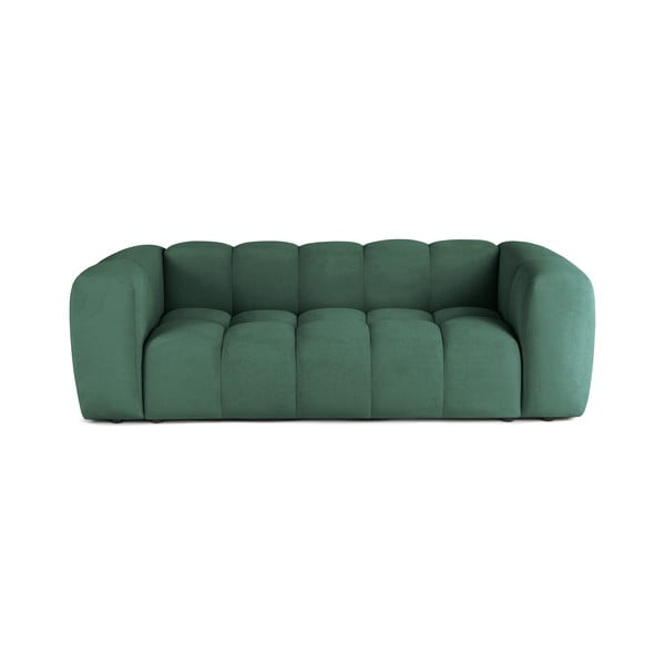 Zelena baršunasta sofa 225 cm Cube – Bonami Selection