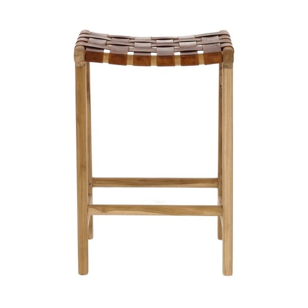 Barska stolica od umjetne kože u prirodnoj boji (visine sjedala 67 cm) Calixta – Kave Home-image-3