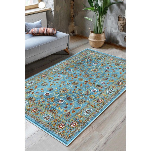 Tirkizni periv tepih 50x80 cm Quoise – Vitaus-image-1