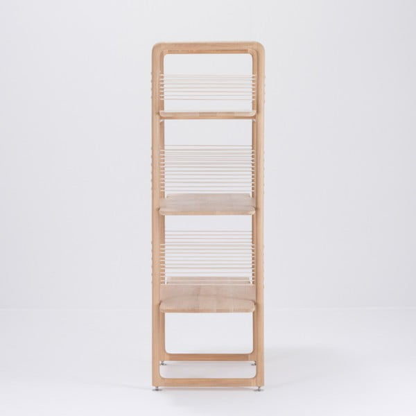 Polica za knjige od punog hrasta Gazzda Muse, visina 140 cm-image-4