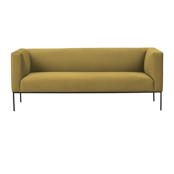 Žuti trosjed Windsor & Co Sofas Neptune, 195 cm