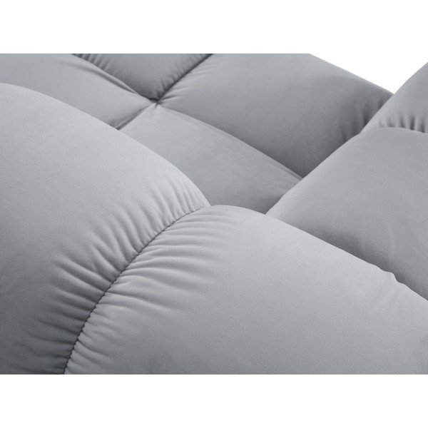 Svijetlo plava baršunasta sofa 282 cm Bellis – Micadoni Home-image-1