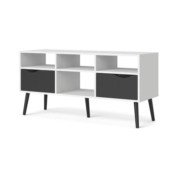 Crno bijela TV komoda Tvilum Oslo, 117 x 57 cm-image-4
