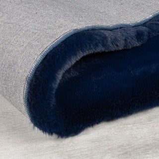 Tamno plavo sintetičko krzno 200x290 cm Ivy Luxury Fur – Flair Rugs