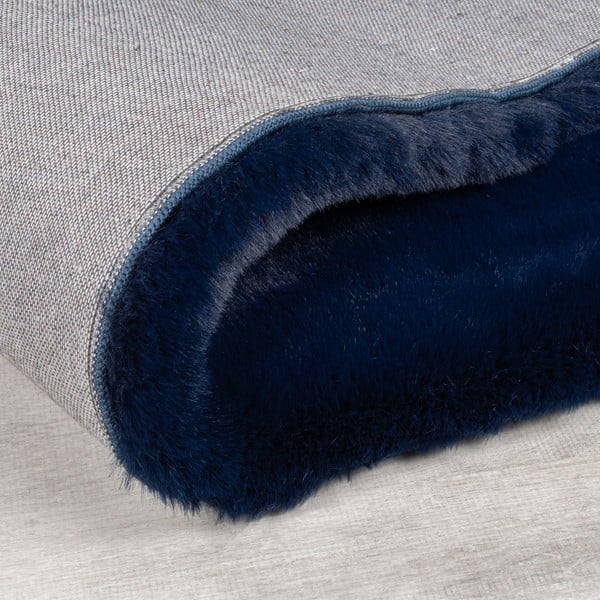 Tamno plavo sintetičko krzno 200x290 cm Ivy Luxury Fur – Flair Rugs-image-3