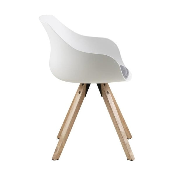 Bijele/sive podstavljene blagovaonske stolice u setu s naslonima za ruke 2 kom Tina – Actona-image-4