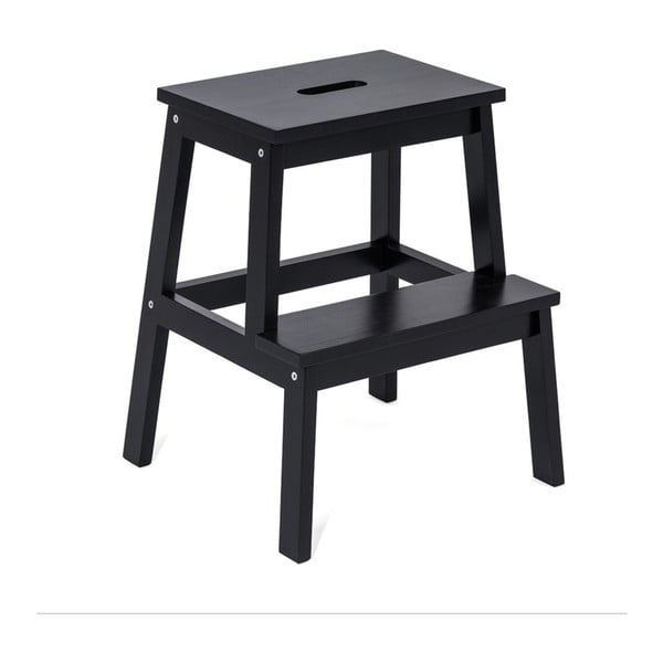 Crni stolac od kaučukovca Corg - Bonami Selection