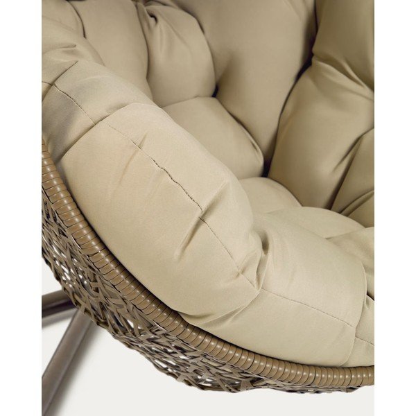 Smeđa viseća vrtna stolica Kave Home Florina-image-4