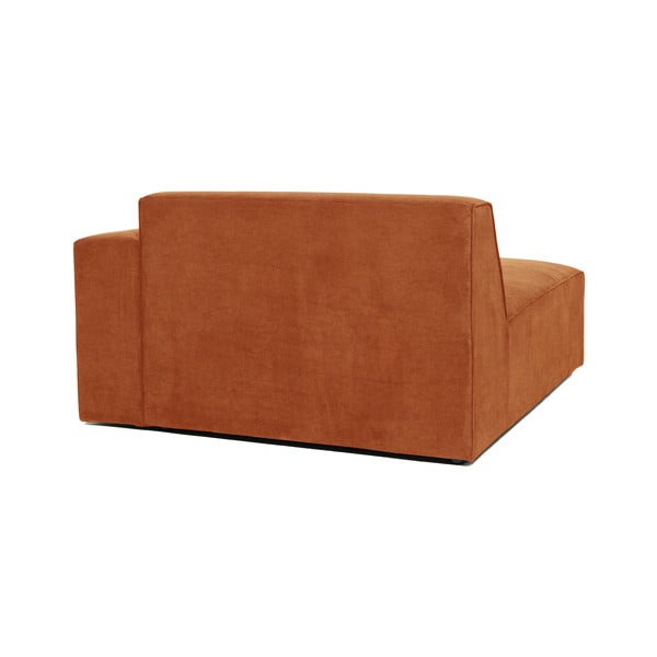 Narančasti baršunasti element za kauč Scandic Sting, desni kut-image-3