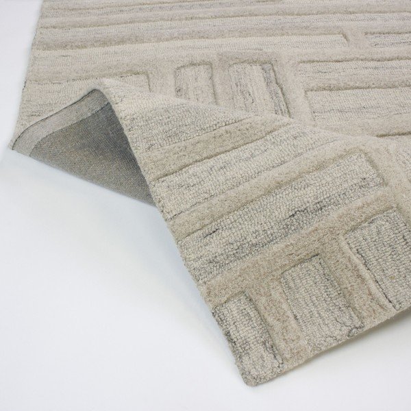 Sivo-bež ručno rađen vunen tepih 160x230 cm Elva  – Flair Rugs-image-2