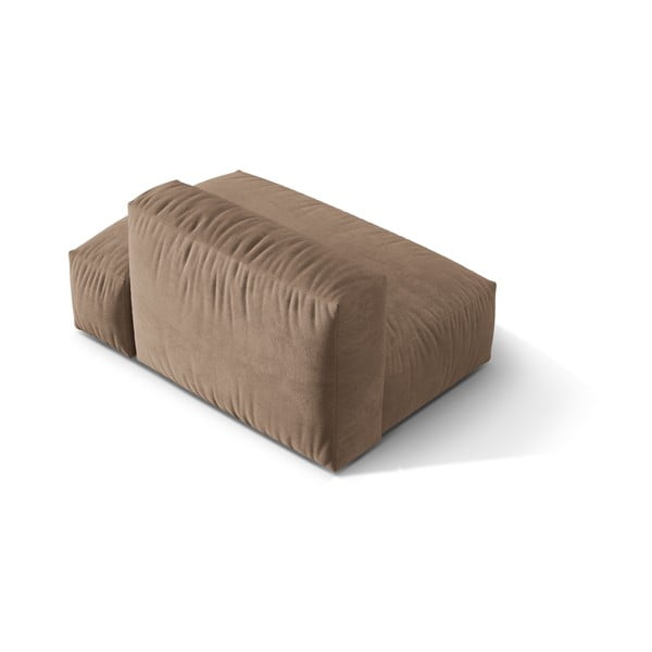 Svjetlo smeđa baršunasti modularna sjedeća garnitura (s desnim kutom) Martina – Micadoni -image-2