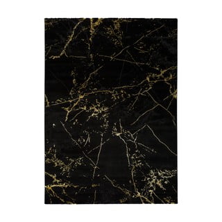 Crni tepih Universal Gold Marble, 140 x 200 cm