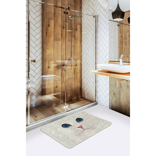 Krem kupaonska prostirka 40x60 cm Blue Eyes – Foutastic-image-1