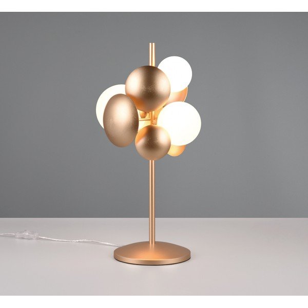 Bijela/u zlatnoj boji stolna lampa sa staklenim sjenilom (visina 50 cm) Bubble – Trio Select-image-1