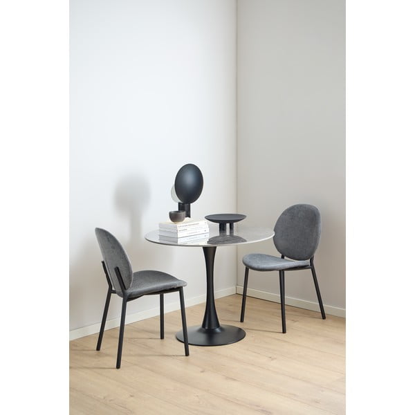 Antracitno siva blagovaonska stolica Cliff – Actona-image-3