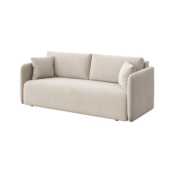 Bež baršunasti sklopiva sofa 220 cm Chaum – Rodier-image-2