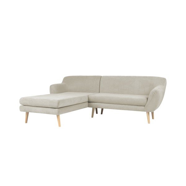 Bež kauč s ležaljkom lijevoj strani Mazzini Sofas Sardaigne-image-1