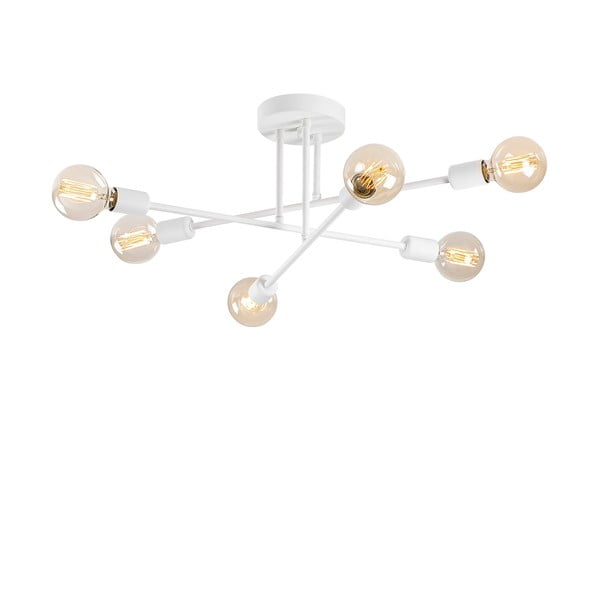 Bijela stropna svjetiljka 64x64 cm Flower – Opviq lights-image-2