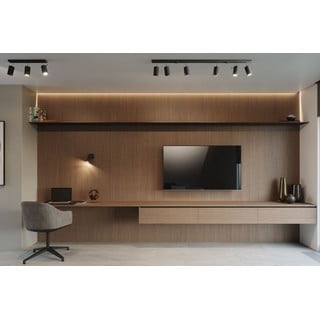 Crna stropna lampa Sollux Etna 4L