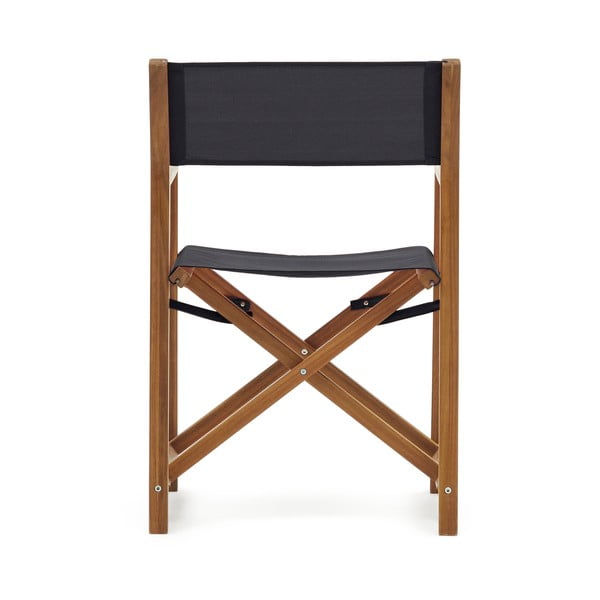 Crno-drvena vrtna stolica Thianna - Kave Home-image-4