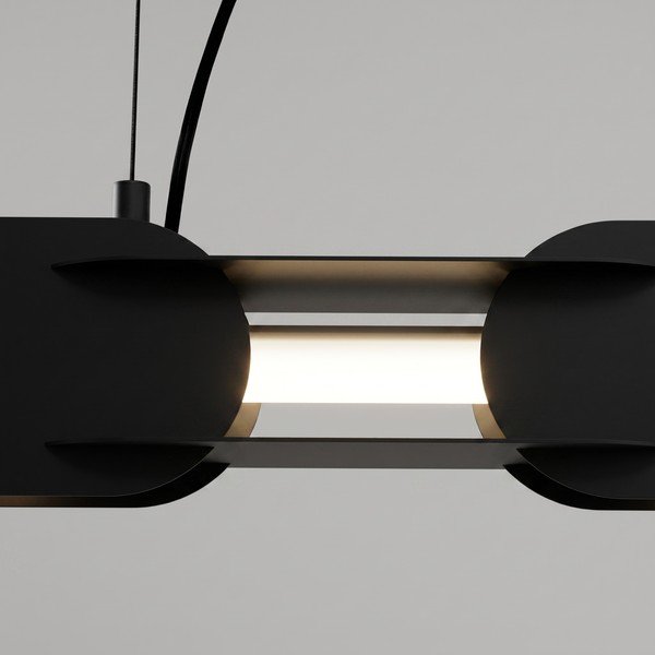 Crna metalna LED viseća svjetiljka CHAIN – Thoro-image-3