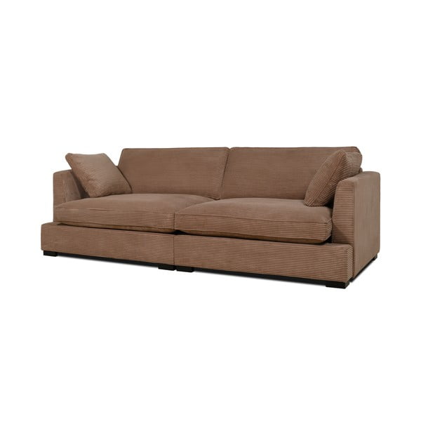 Svjetlo smeđa sofa od samta 236 cm Mobby – Scandic-image-2