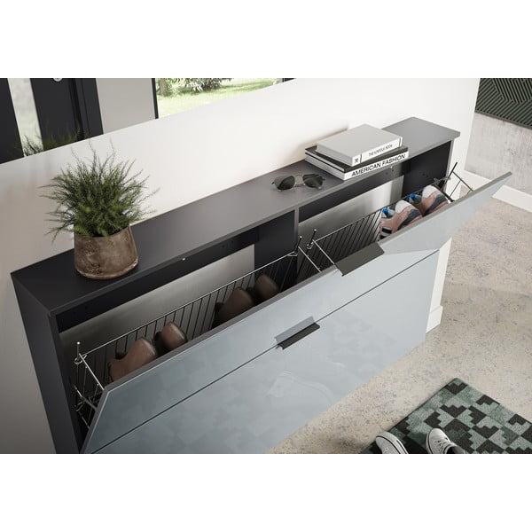 Sivi viseći stalak za cipele Valega - Germania-image-3