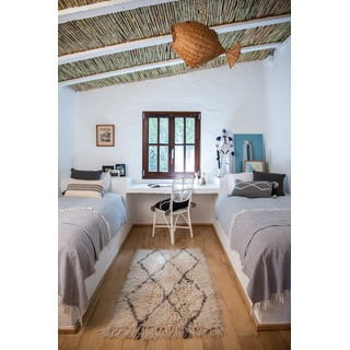 Krem periv/ručno rađen vunen tepih 80x140 cm Berber Soul – Lorena Canals
