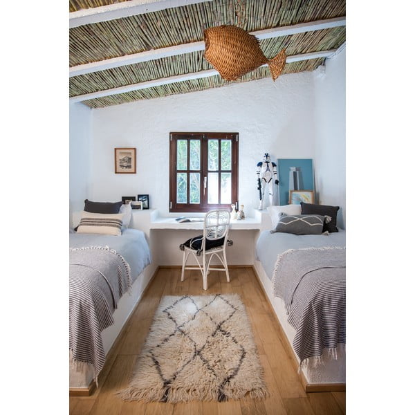 Krem periv/ručno rađen vunen tepih 80x140 cm Berber Soul – Lorena Canals-image-1